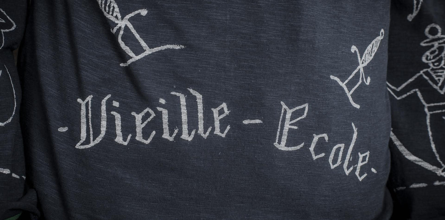 FLEURS DE BAGNE MARINIERE VIEILLE ECOLE "FULL PRINTED BOUSILLES" - NAVY