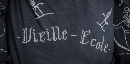 FLEURS DE BAGNE MARINIERE VIEILLE ECOLE "FULL PRINTED BOUSILLES" - NAVY