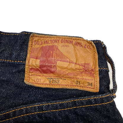 F153 SELVEDGE DENIM TAPERED 5 POCKETS - INDIGO