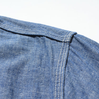 FOB FACTORY F3494 CHAMBRAY WORK SHIRT - INDIGO