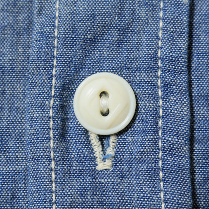 FOB FACTORY F3494 CHAMBRAY WORK SHIRT - INDIGO