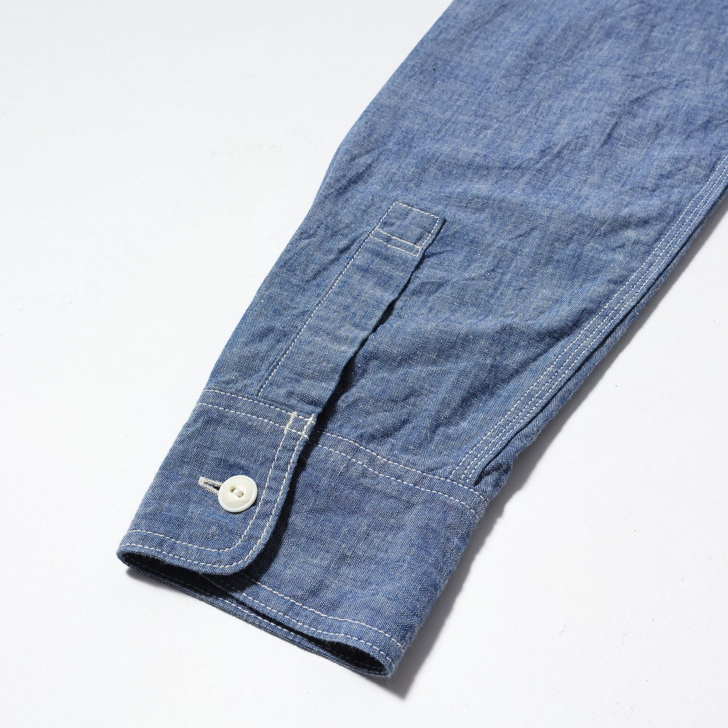 FOB FACTORY F3494 CHAMBRAY WORK SHIRT - INDIGO