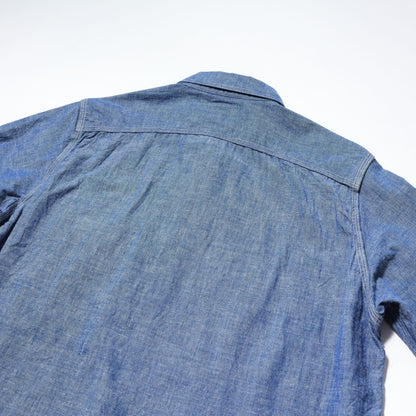 FOB FACTORY F3494 CHAMBRAY WORK SHIRT - INDIGO