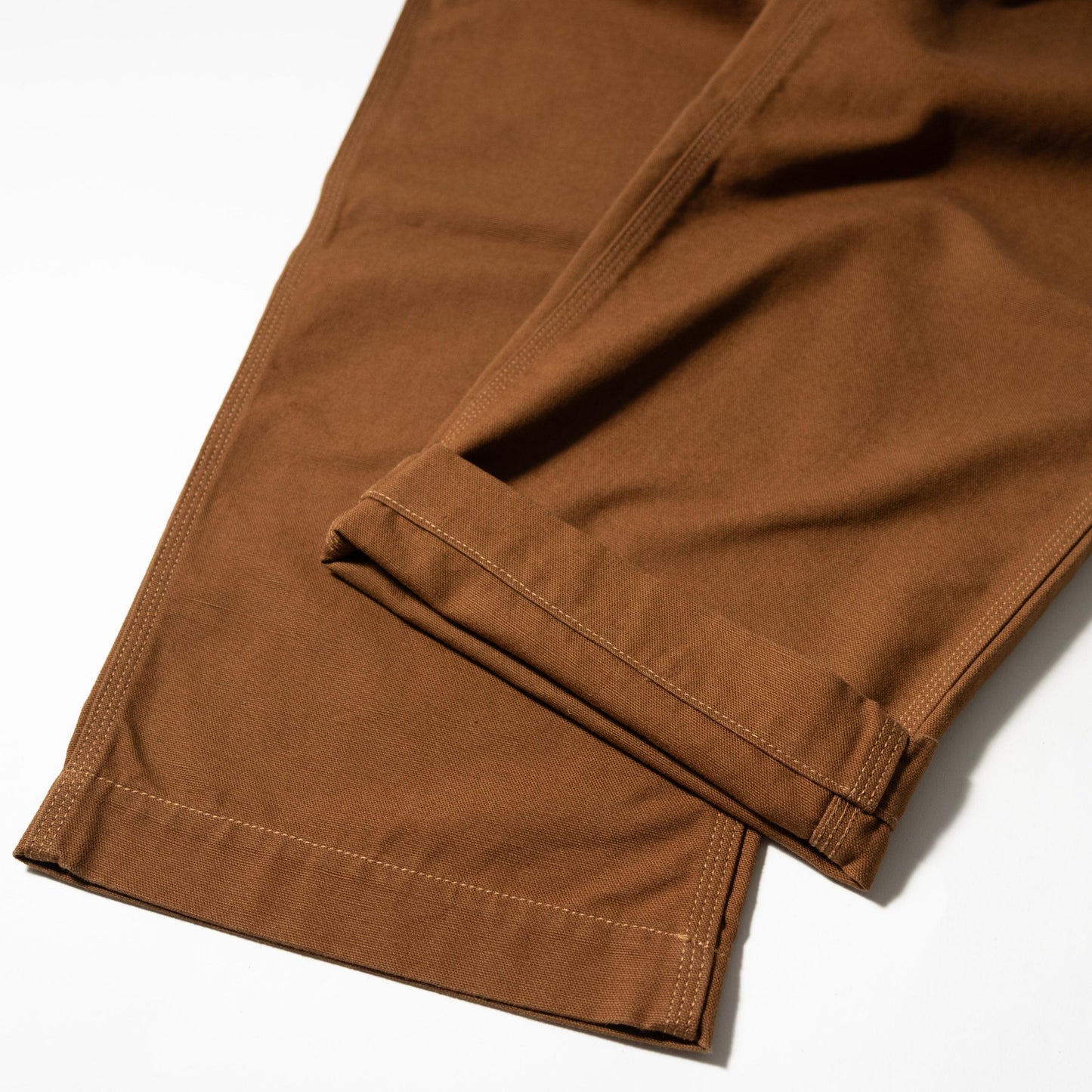 FOB FACTORY F0530 COTTON DUCK WORK PANTS - BROWN