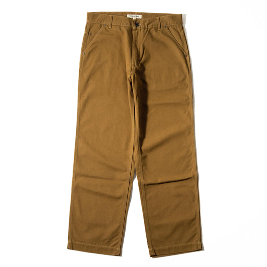 FOB FACTORY F0530 COTTON DUCK WORK PANTS - KHAKI