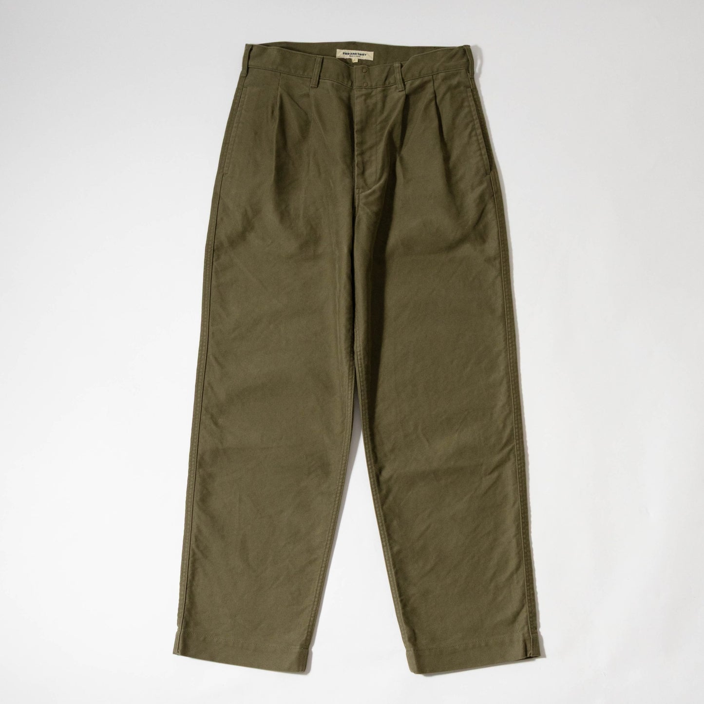FOB FACTORY F0543 MOLESKIN TROUSERS - OLIVE