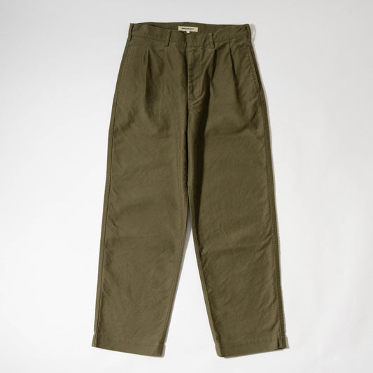 FOB FACTORY F0543 MOLESKIN TROUSERS - OLIVE