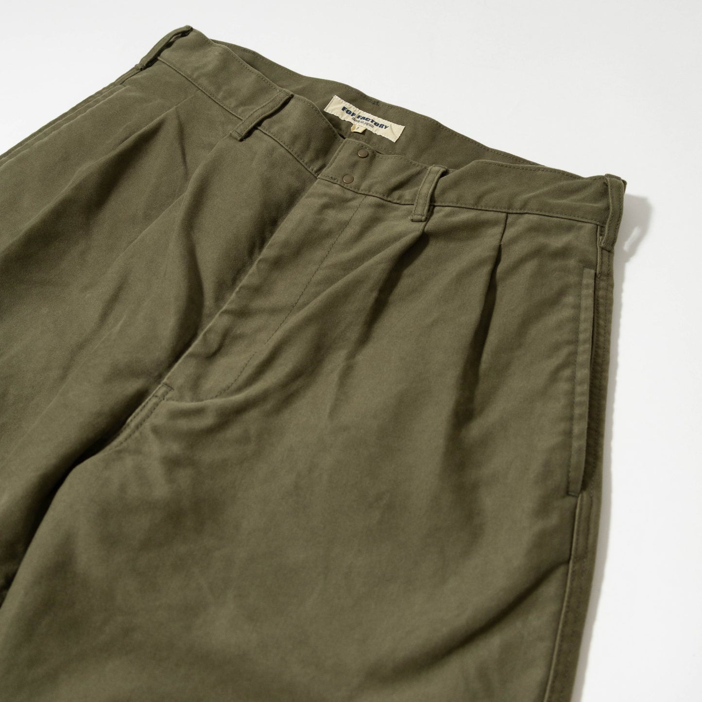 FOB FACTORY F0543 MOLESKIN TROUSERS - OLIVE