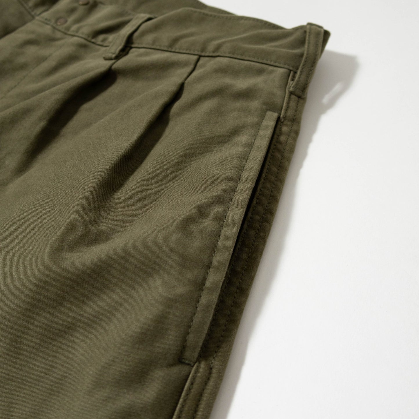 FOB FACTORY F0543 MOLESKIN TROUSERS - OLIVE