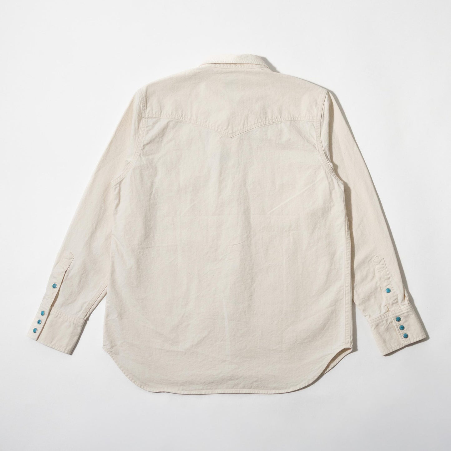 FOB FACTORY F3512 WESTERN SHIRT - ECRU