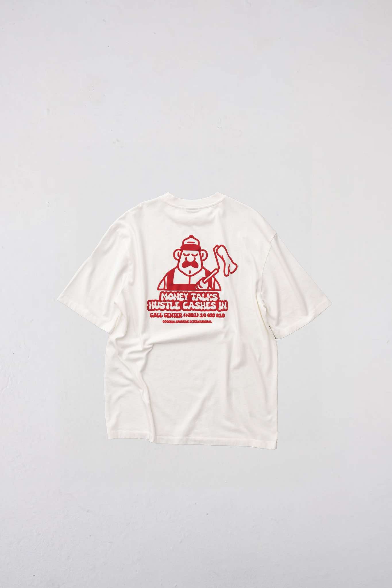 GOODIES SPORTIVE 290G MONEY TALKS TEE - WHITE