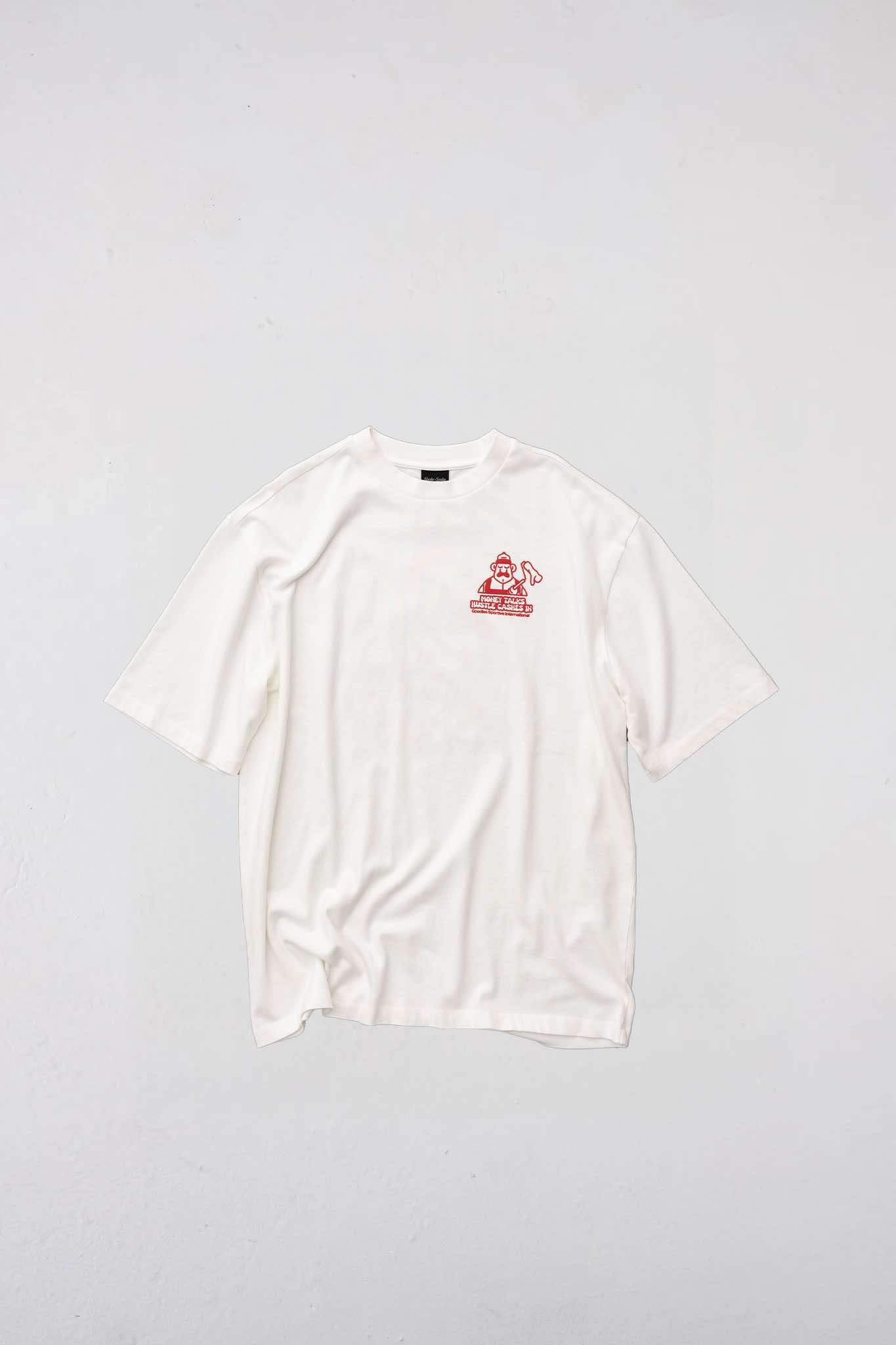 GOODIES SPORTIVE 290G MONEY TALKS TEE - WHITE