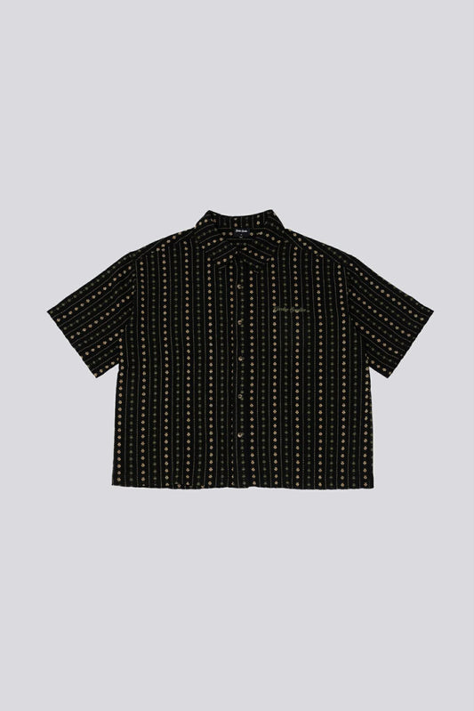 GOODIES SPORTIVE THYME BOXY SHIRT - BLACK JACQUARD
