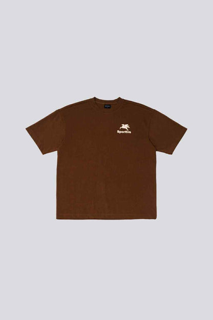 GOODIES SPORTIVE PEGASUS TEE - CHOCOLATE