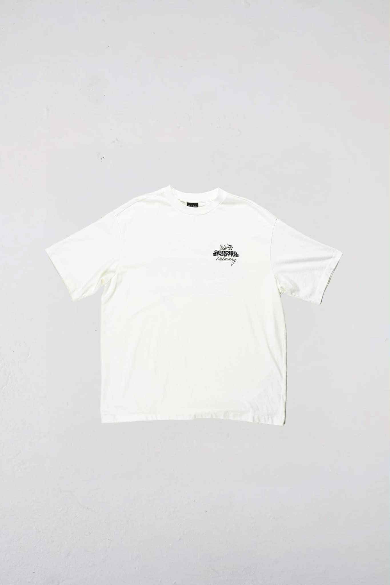 GOODIES SPORTIVE DELIVERY TEE - WHITE