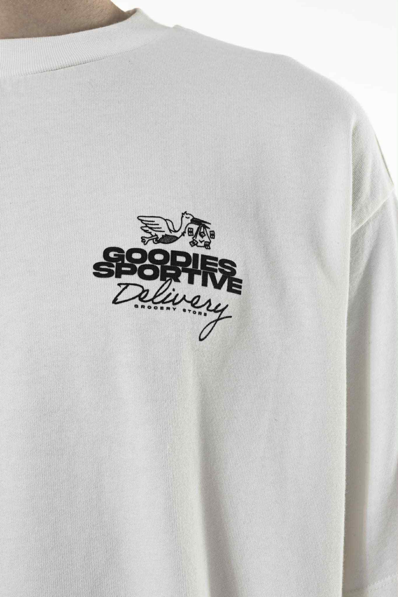 GOODIES SPORTIVE DELIVERY TEE - WHITE