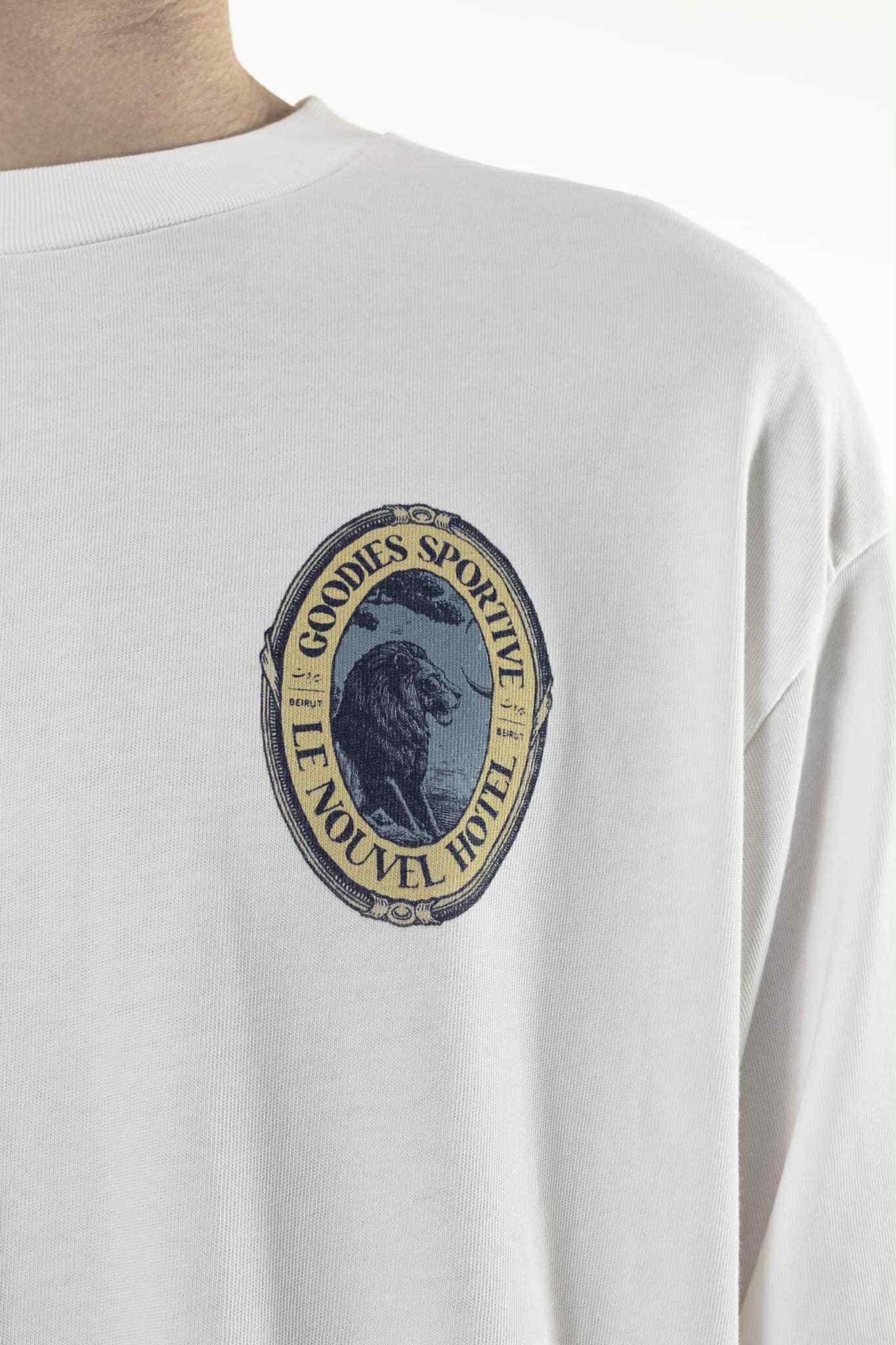 GOODIES SPORTIVE LE NOUVEL HOTEL TEE - WHITE