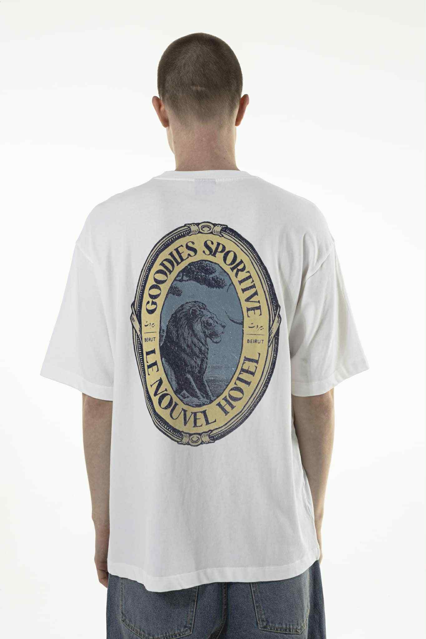 GOODIES SPORTIVE LE NOUVEL HOTEL TEE - WHITE