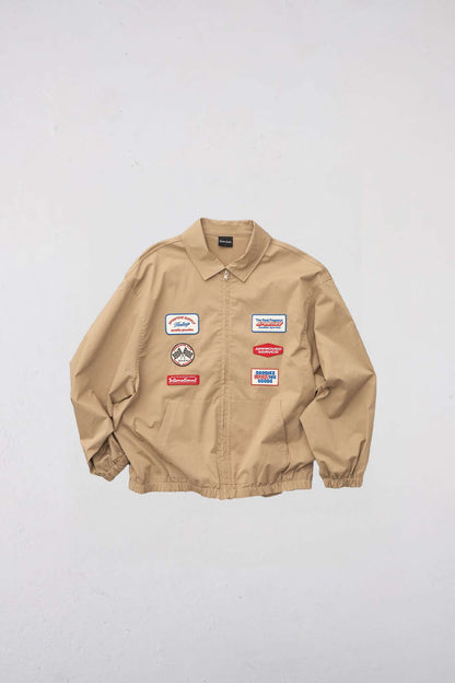 GOODIES SPORTIVE RACING RETRO JACKET - BEIGE