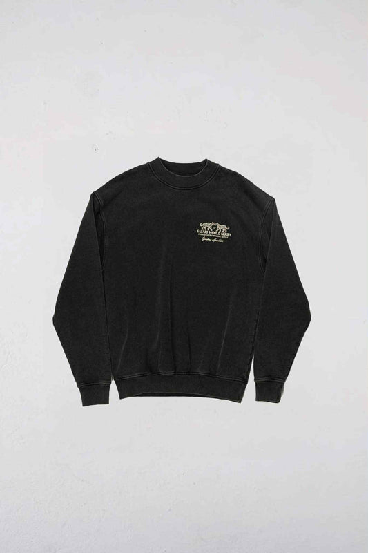 GOODIES SPORTIVE SAFARI WORLD SERIES CREW NECK - BLACK FADED
