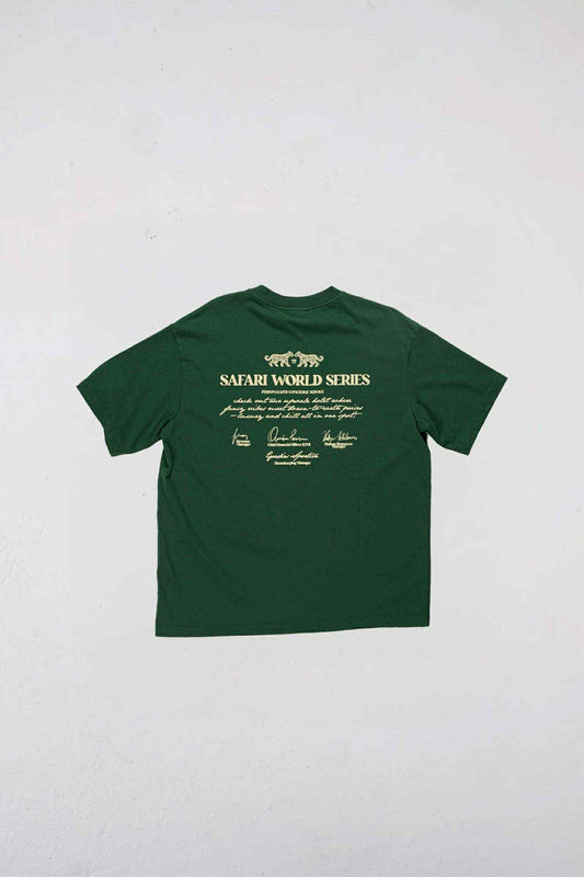 GOODIES SPORTIVE SAFARI WORLD SERIES TEE - GREEN