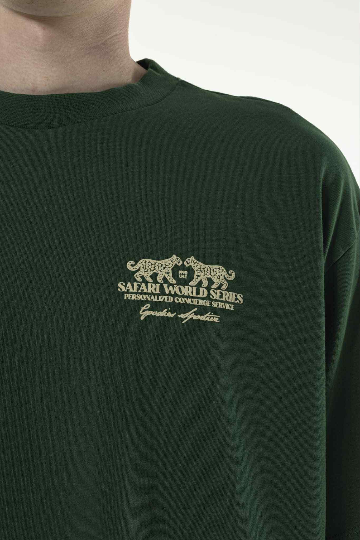 GOODIES SPORTIVE SAFARI WORLD SERIES TEE - GREEN