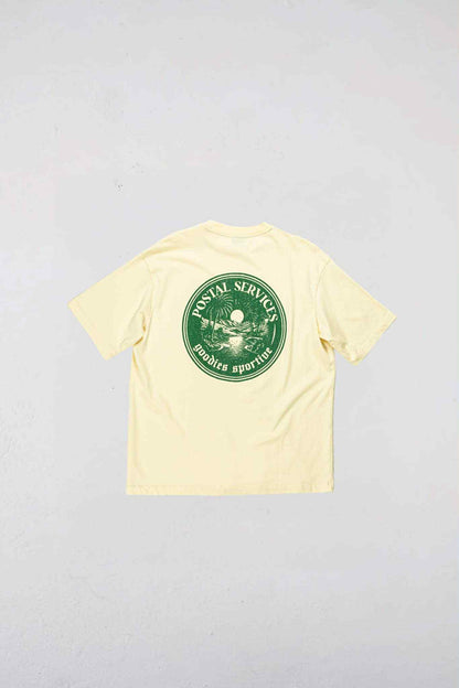 GOODIES SPORTIVE VINTAGE POSTAL SERVICE TEE - ECRU