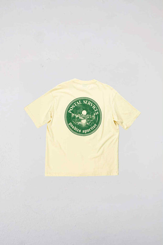 GOODIES SPORTIVE VINTAGE POSTAL SERVICE TEE - ECRU
