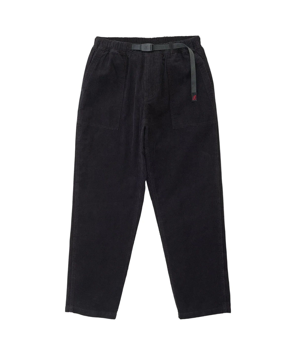GRAMICCI CORD LOOSE TAPERED RIDGE PANTS - BLACK
