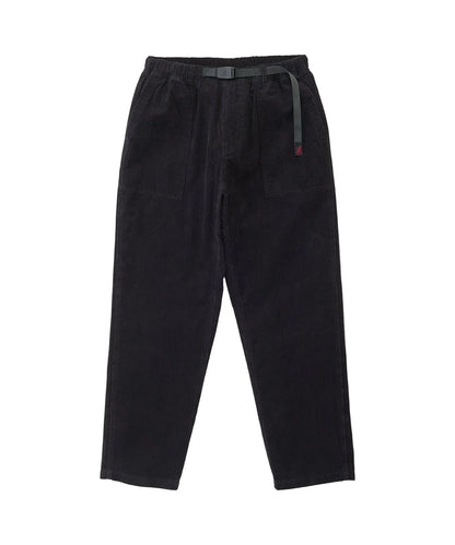 GRAMICCI CORD LOOSE TAPERED RIDGE PANTS - BLACK