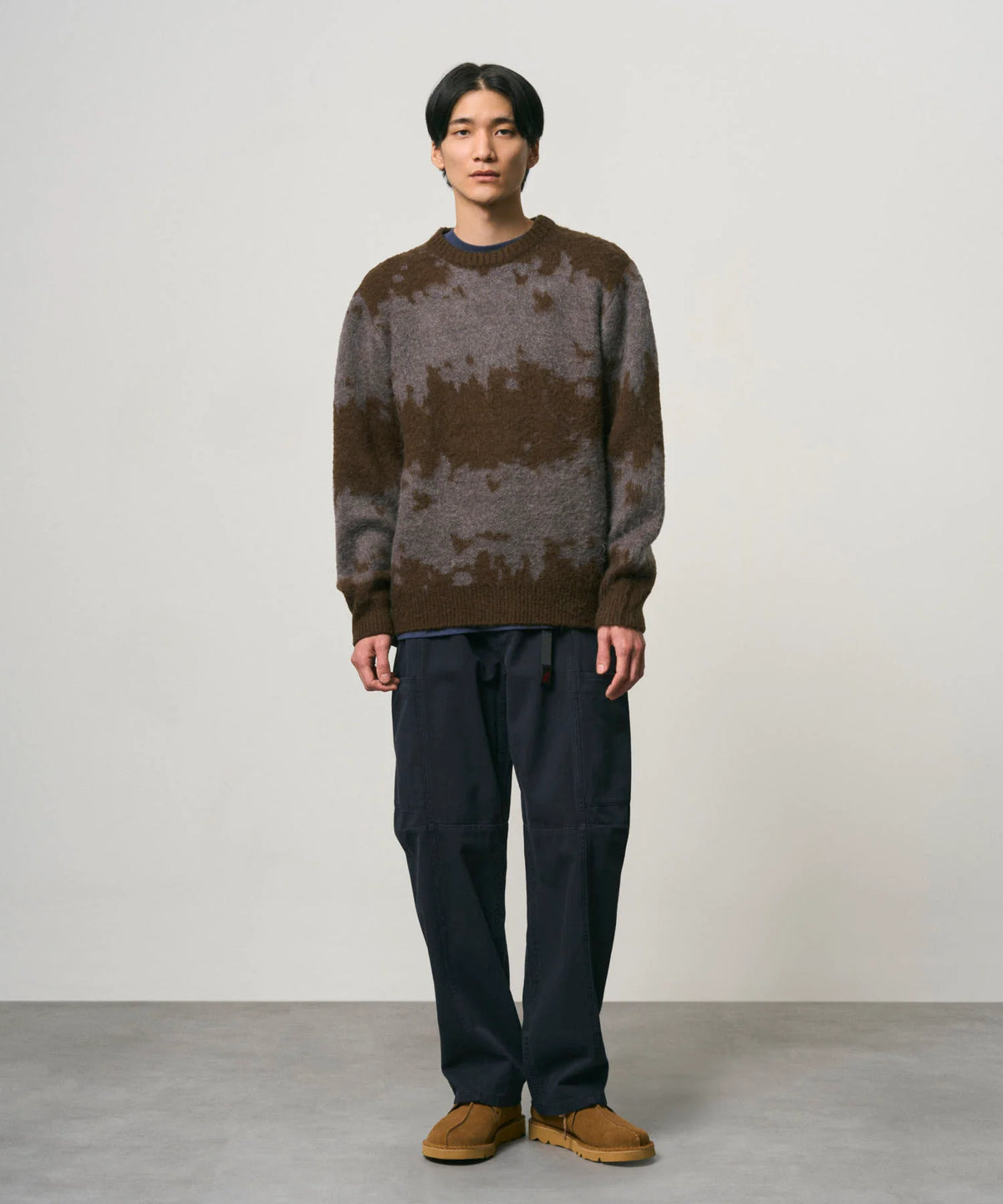 GRAMICCI MOHAIR SPLATTER SWEATER - SLATE SPLATTER