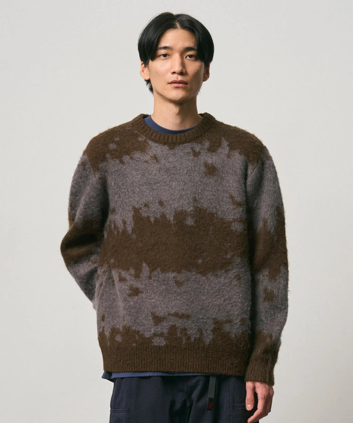 GRAMICCI MOHAIR SPLATTER SWEATER - SLATE SPLATTER