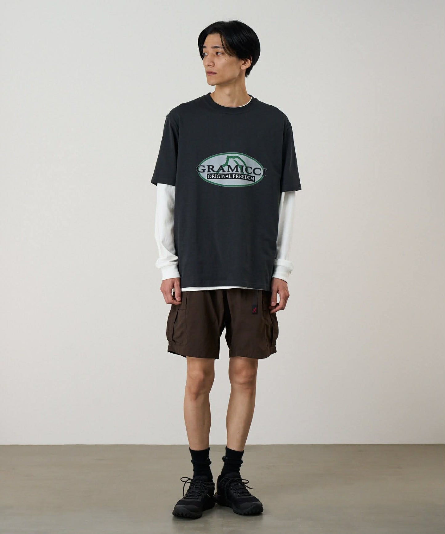 GRAMICCI NYLON EXPLORER CARGO SHORTS - CHOCOLATE