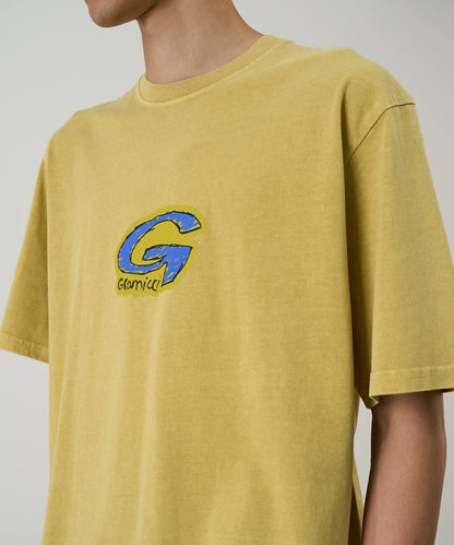 GRAMICCI G-SCRIBBLE TEE - SULPHUR YELLOW PIGMENT DYED
