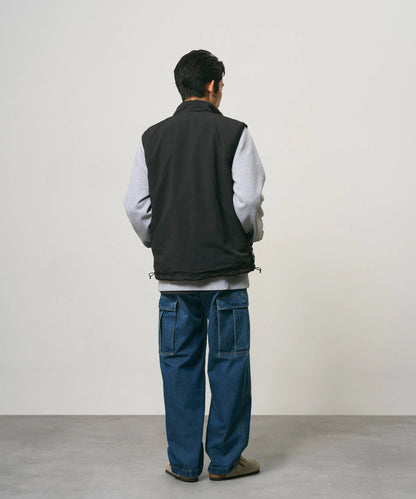 GRAMICCI REVERSIBLE SHERPA VEST - DARK BROWN / BLACK
