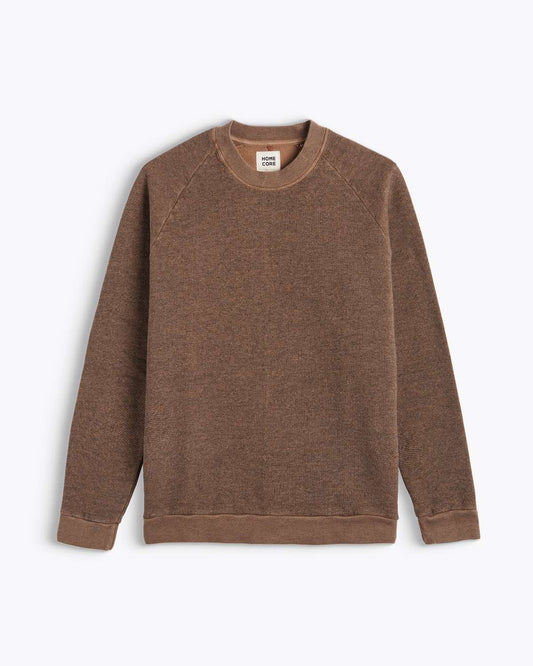 HOMECORE TERRY SWEAT - COCONUT BROWN