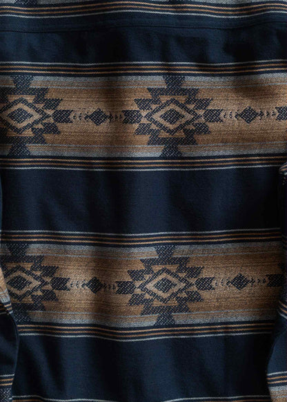 IRON AND RESIN KLAMATH FLANNEL SHIRT - NAVY