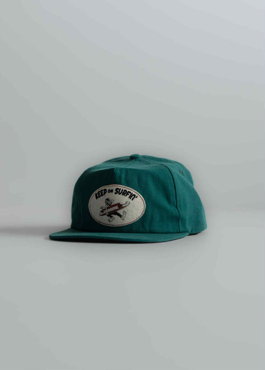 IRON AND RESIN KEEP ON SURFIN' HAT - GREEN