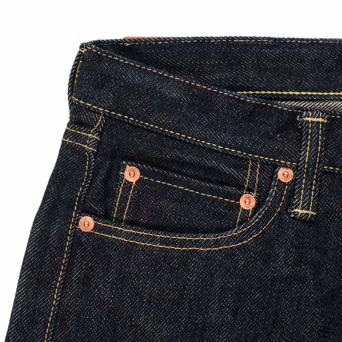 IRON HEART IH-634S-21 OZ STRAIGHT CUT JEANS - INDIGO