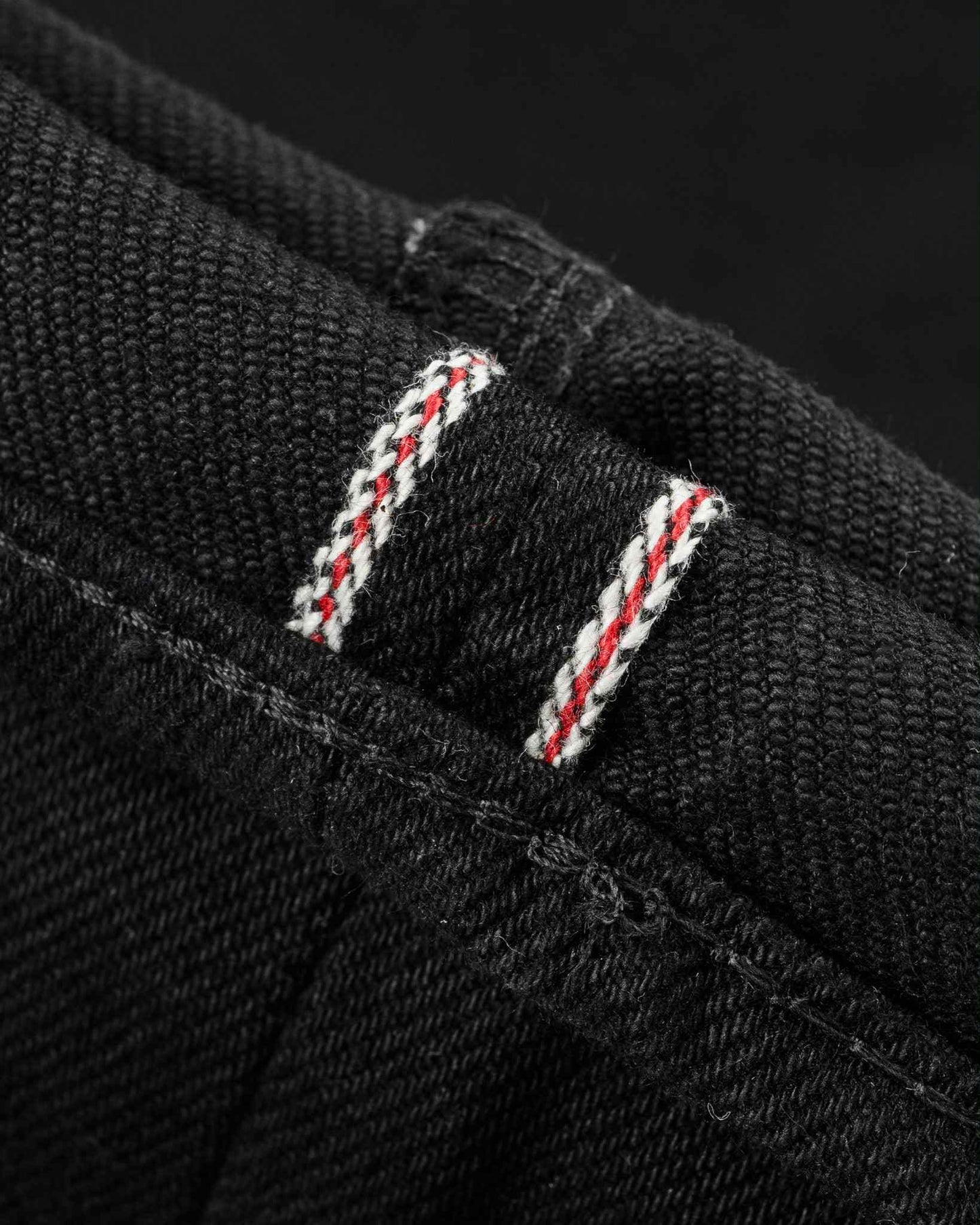 IRON HEART IH-666S-SBG 21 OZ SLIM STRAIGHT CUT JEANS - SUPERBLACK (FADE TO GREY)