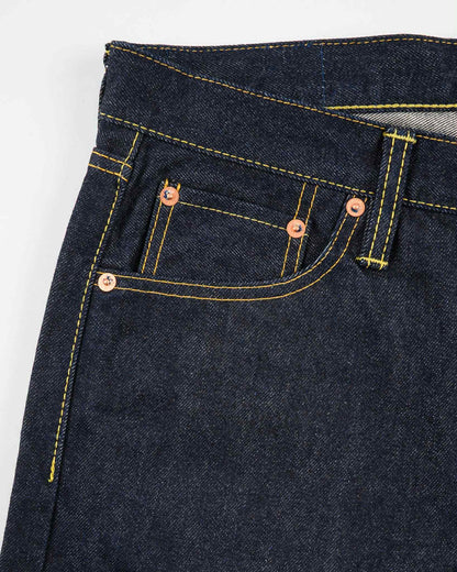 IRON HEART IH-777S-142 14OZ SLIM TAPERED CUT JEANS - INDIGO