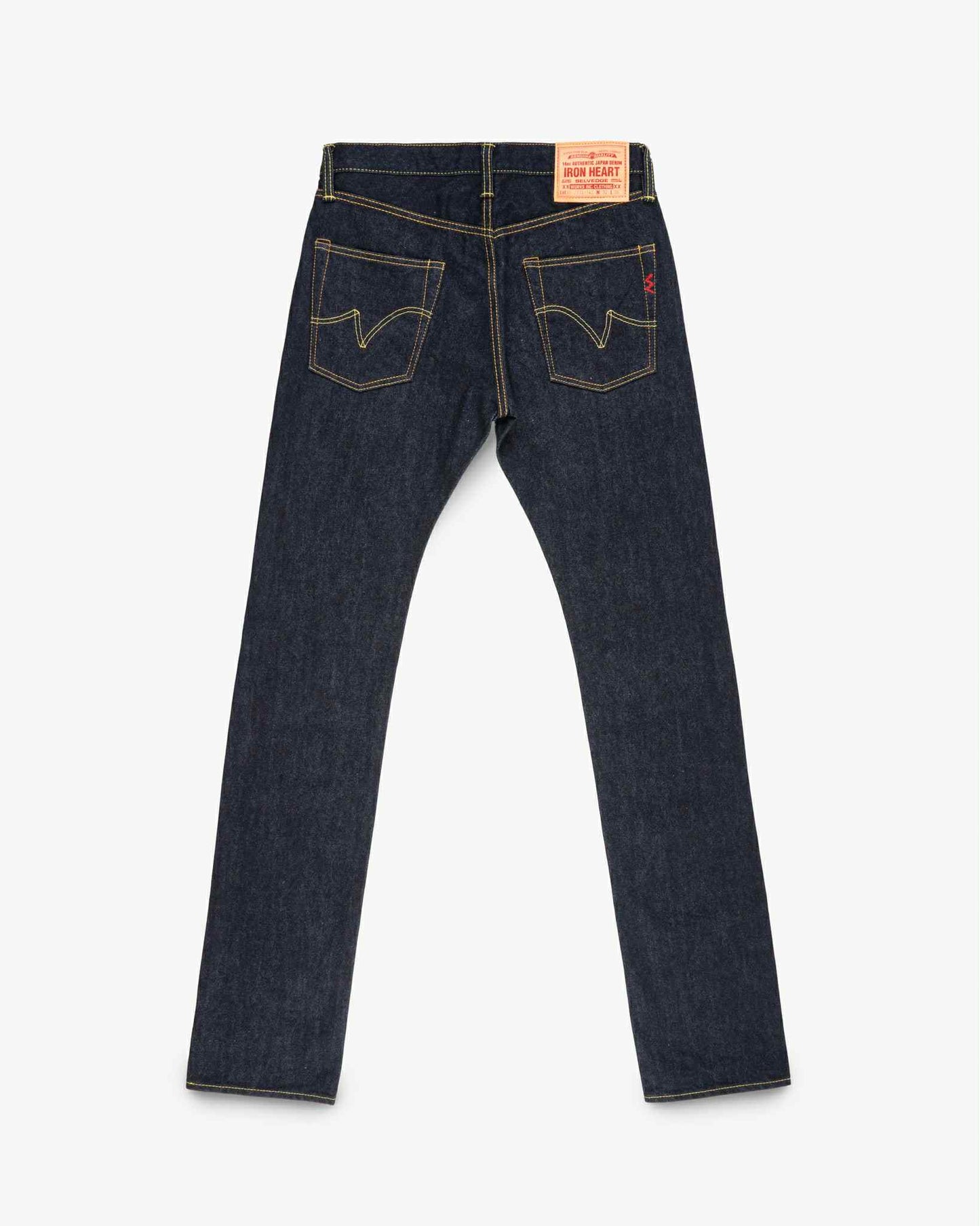 IRON HEART IH-777S-142 14OZ SLIM TAPERED CUT JEANS - INDIGO