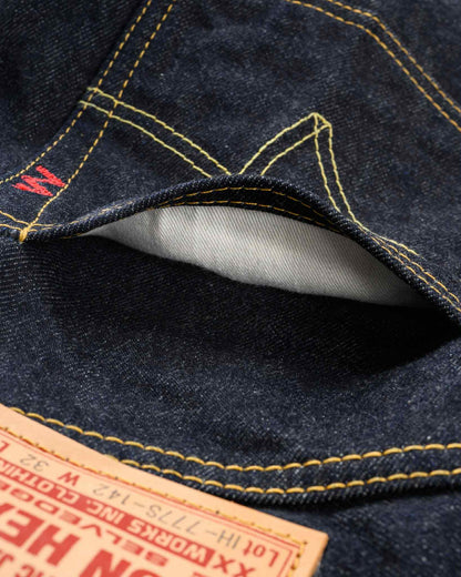 IRON HEART IH-777S-142 14OZ SLIM TAPERED CUT JEANS - INDIGO