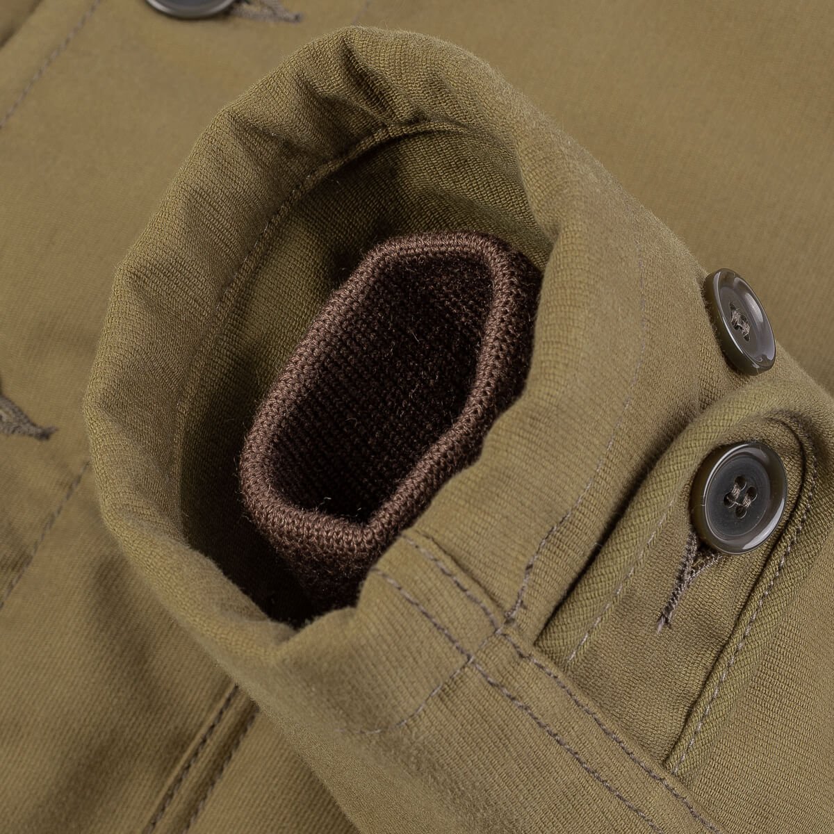 IRON HEART IHM-35-KHA WHIPCORD N1 DECK JACKET - KHAKI
