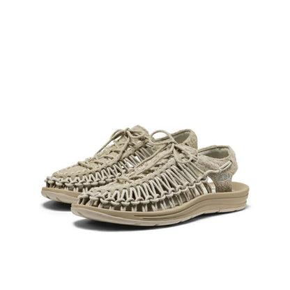 KEEN UNEEK LEA SNEAKER - ABBEY STONE / PLAZA TAUPE