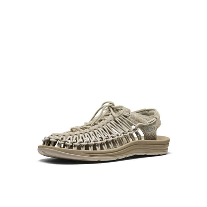 KEEN UNEEK LEA SNEAKER - ABBEY STONE / PLAZA TAUPE