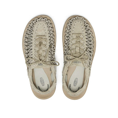 KEEN UNEEK LEA SNEAKER - ABBEY STONE / PLAZA TAUPE