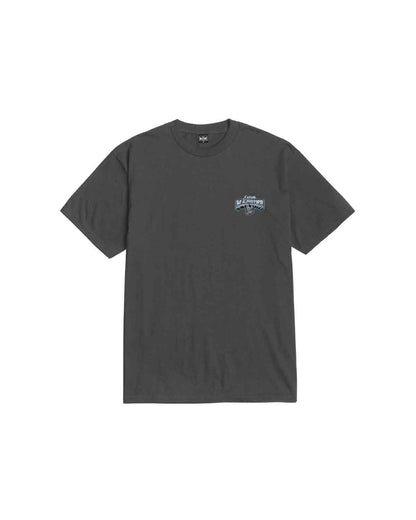 LOSER MACHINE COMPANY AMERICAN CHROME STOCK T-SHIRT - VINTAGE BLACK