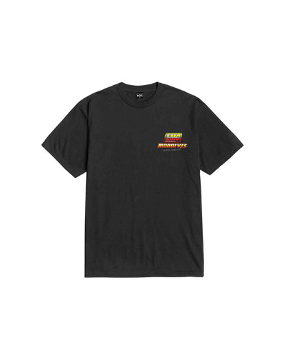 LOSER MACHINE COMPANY X MOONEYES BURNOUT STOCK T-SHIRT - BLACK