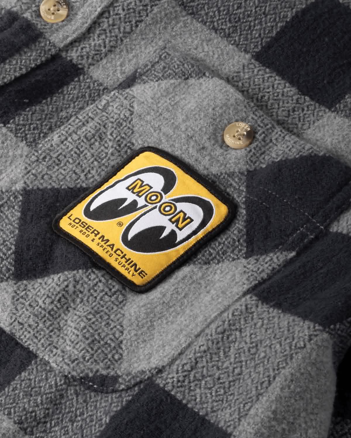 LOSER MACHINE CORONA SHIRT - BLACK/GREY